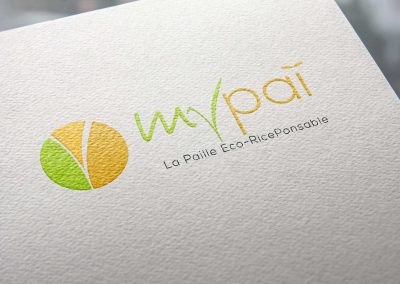 Création du logo MyPaï, pailles écologiques et biodégradables.
