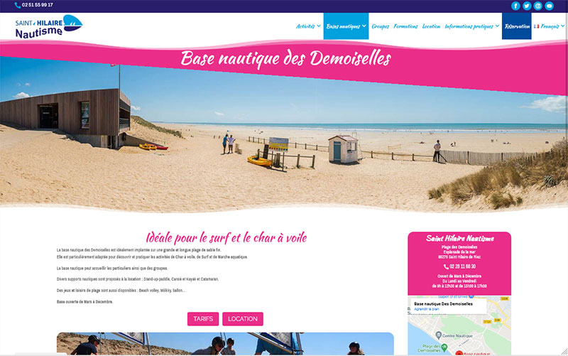 page-saint-hilaire-nautisme-base-nautique-les-demoiselles Module de réservation en ligne des gîtes le bois des tréans